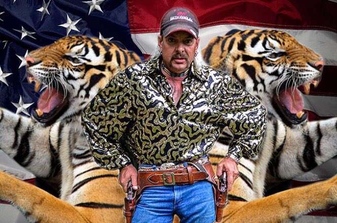 pobenschain's tweet photo. Me: I dunno guys, I just don’t think there’s anything that could possibly take our full attention away from all of the horrors of the world right now.

Joe Exotic: Hold my meth! https://t.co/pYcvJrJwjj