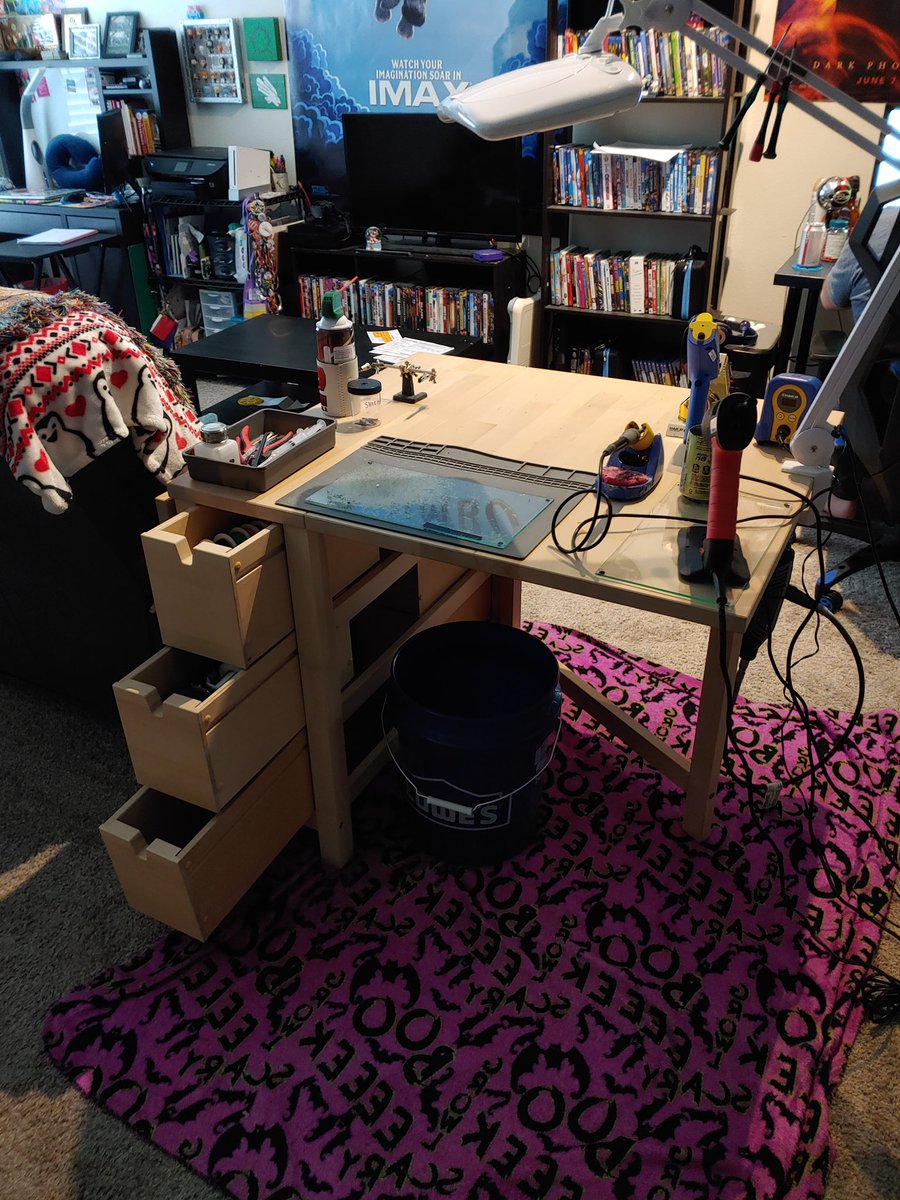 HangryBeaver's tweet photo. It has been one of the hardest weeks to navigate as a small business. But we are trying everything to keep some sort of production going while maintaining health standards. Today my first few employees set up their โat-homeโ work stations. #BackToWhereItAllStarted https://t.co/uQu4ygApTr
