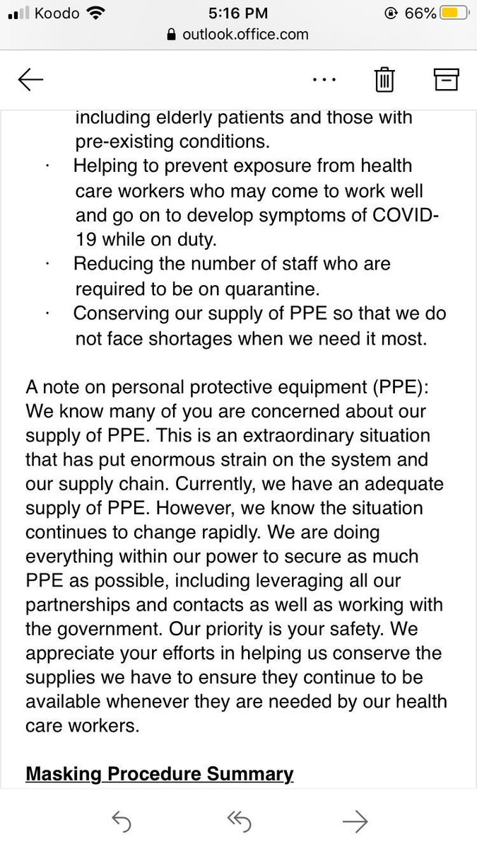 caro4ontario's tweet photo. #PPE #COVID19 #COVID19outbreak #COVIDー19 #coronavirus #MCGA #CanadaCovid19 #CANADA  Our healthcare workers need to be protected better! Only 2 masks each shift ? Are you kidding? https://t.co/DLfOPFwcmm
