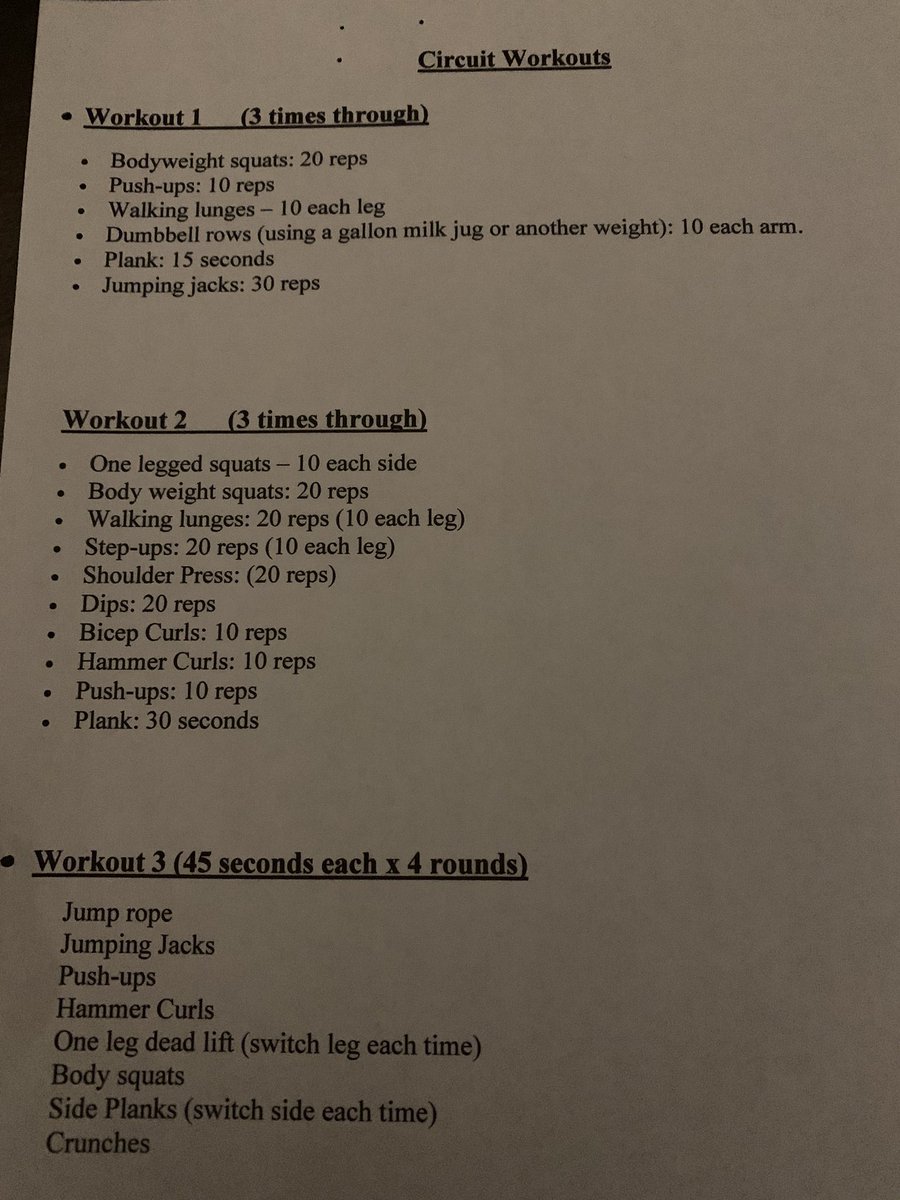 gwilliams_ebps's tweet photo. Move your body! Daily exercise is so important so to make sure my kids can get in a workout even if I’m tied up with work I’ve created a menu of workouts for them to choose from.  #stayhealthy https://t.co/kNp1rpG95J