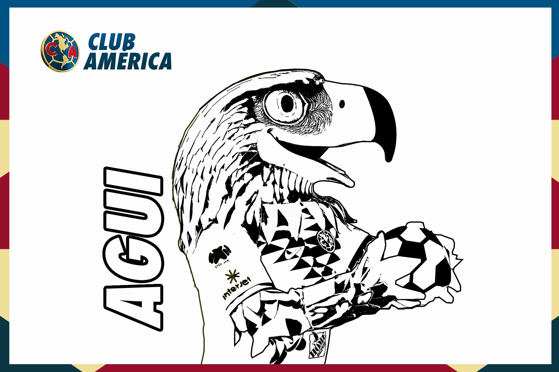 club america coloring pages