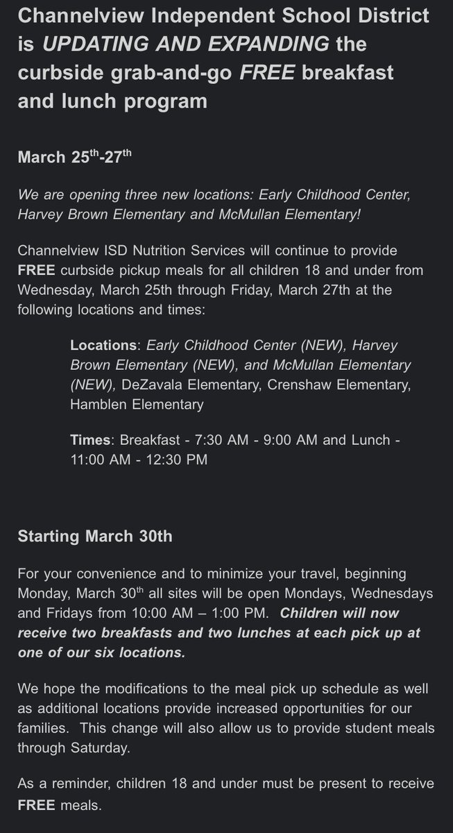 BLECC_BlueJays's tweet photo. ECC is one of the locations! 🚙🍎🍞🥕 https://t.co/x378EyXC4Z