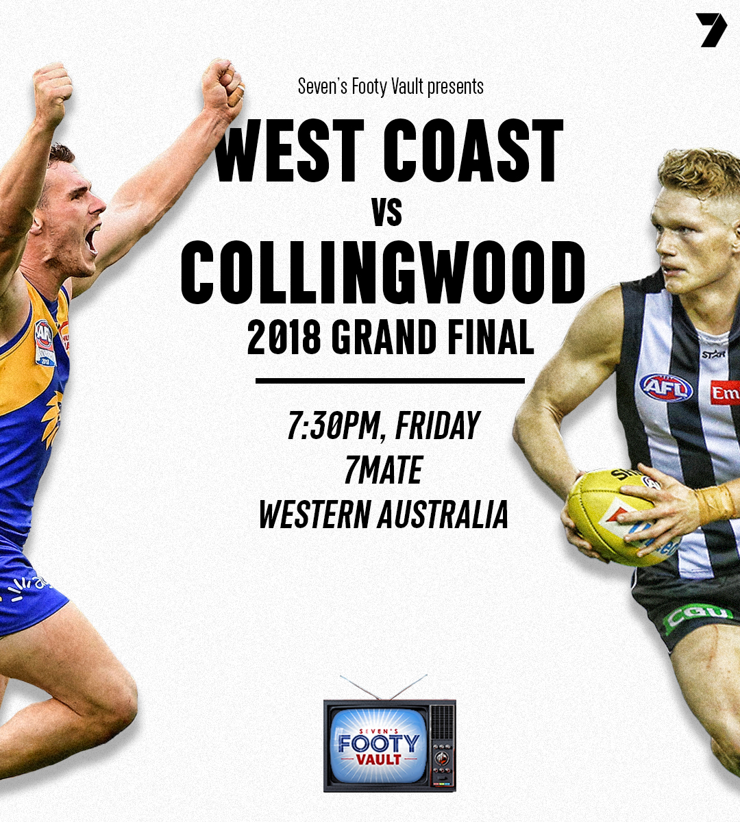 7AFL's tweet image. You don't wanna miss this, @WestCoastEagles fans 🦅

#SevensFootyVault