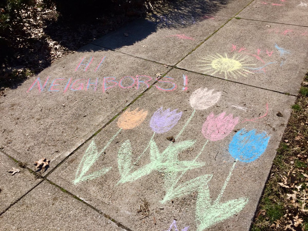 cityofsandusky's tweet photo. People are doing some really creative things to keep active and spread joy. Share with us some great chalk work in your neighborhood or how youโre keeping active during the #StayAtHome Order.
#SanduskyStrong #InThisTogetherSandusky https://t.co/XayTgrwMN0