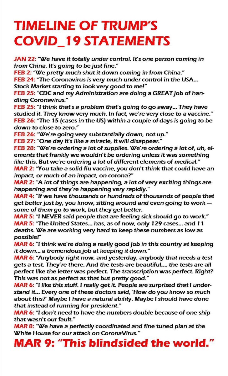 @_ReaalAmerican_ <a href="/realDonaldTrump/">Donald J. Trump</a> Yes. Our country has done less testing than any of our allies. Trump, the GOP &amp; <a href="/FoxNews/">Fox News</a> LIED — &amp; are *still blatantly lying! — to Americans instead of testing or preparing for the pandemic they were told would be coming. It’s the ultimate betrayal of the country.