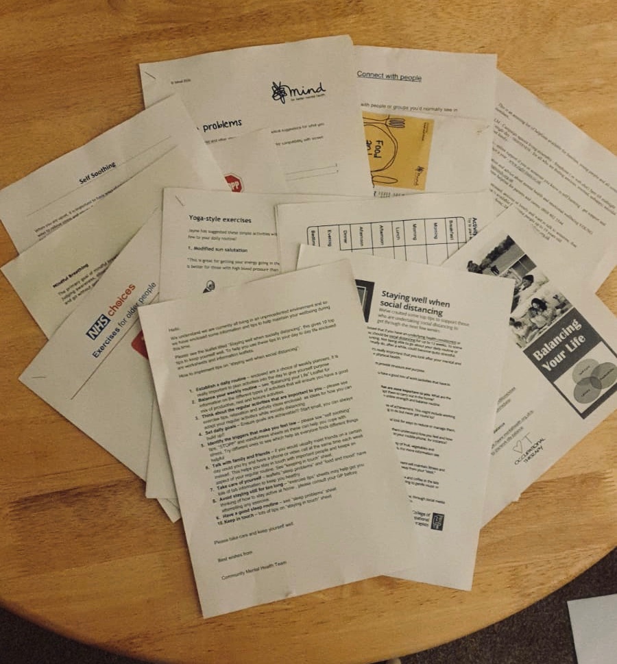 o_tweeters's tweet photo. Closer look at our wellbeing packs by our OT team at Blackburn CMHT- providing support to service users with mental health during social distancing. Thank you @RCOT_MH for your top tips giving us inspiration to help others keep well during this time 🌈 #OTweeter #socialdistancing https://t.co/vi4eFJc522
