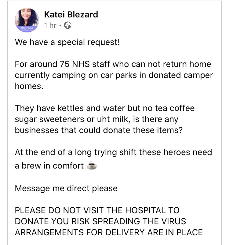 dannydisco's tweet photo. Any firms happy/able to contribute tea &amp; coffee etc to @NHSuk staff  camping out in Blackburn || @EuroGaragesLtd @BrewDogJames @MarketingLancs @LBVPublisher https://t.co/Yh5e6YNCK8