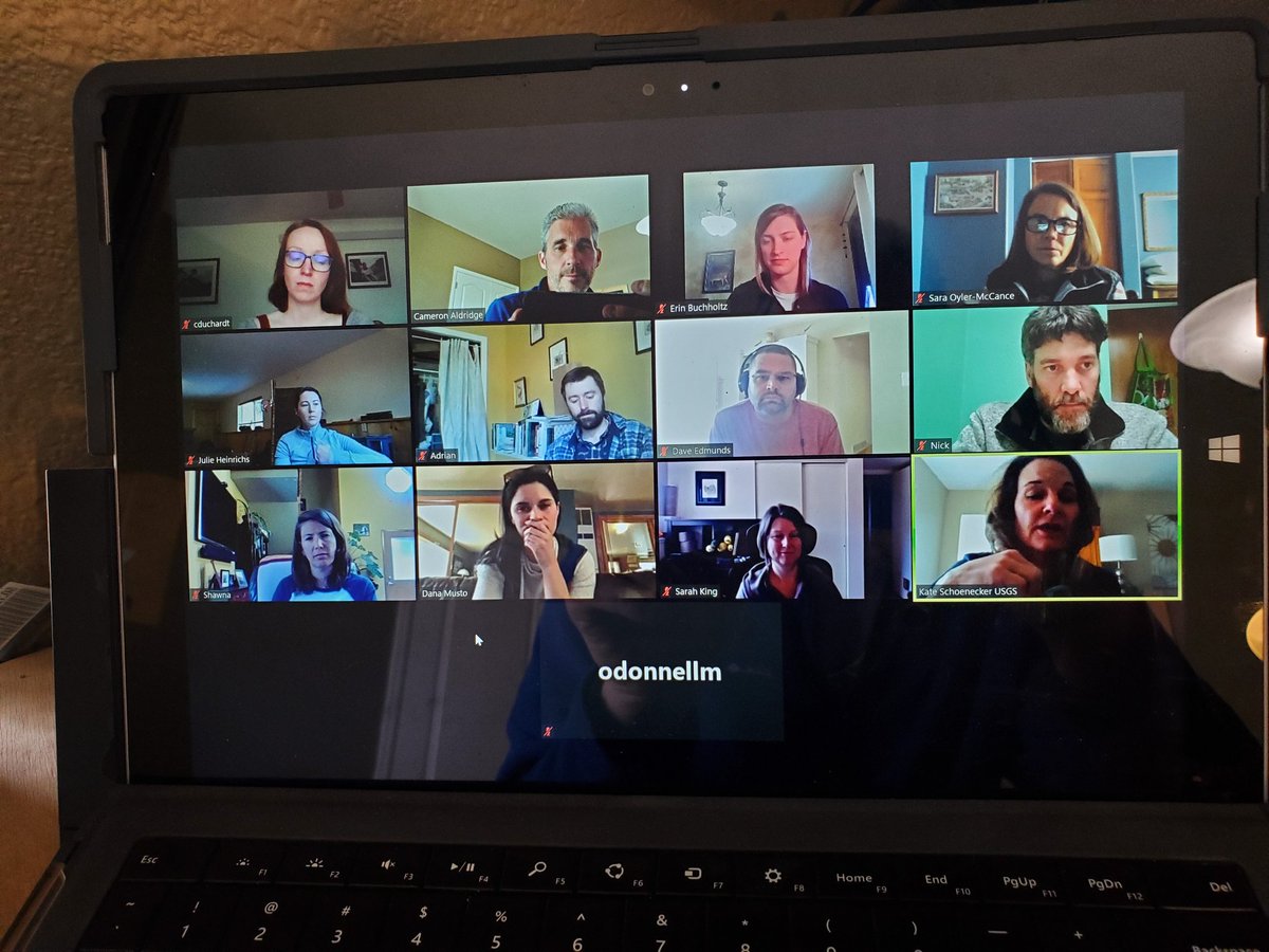 Aldridge Lab Metting today, going all virtual.  It was actually kind of fun to connect.  Friday, we will try out vFAC..'v' for Virtual.  Looking forward to it!