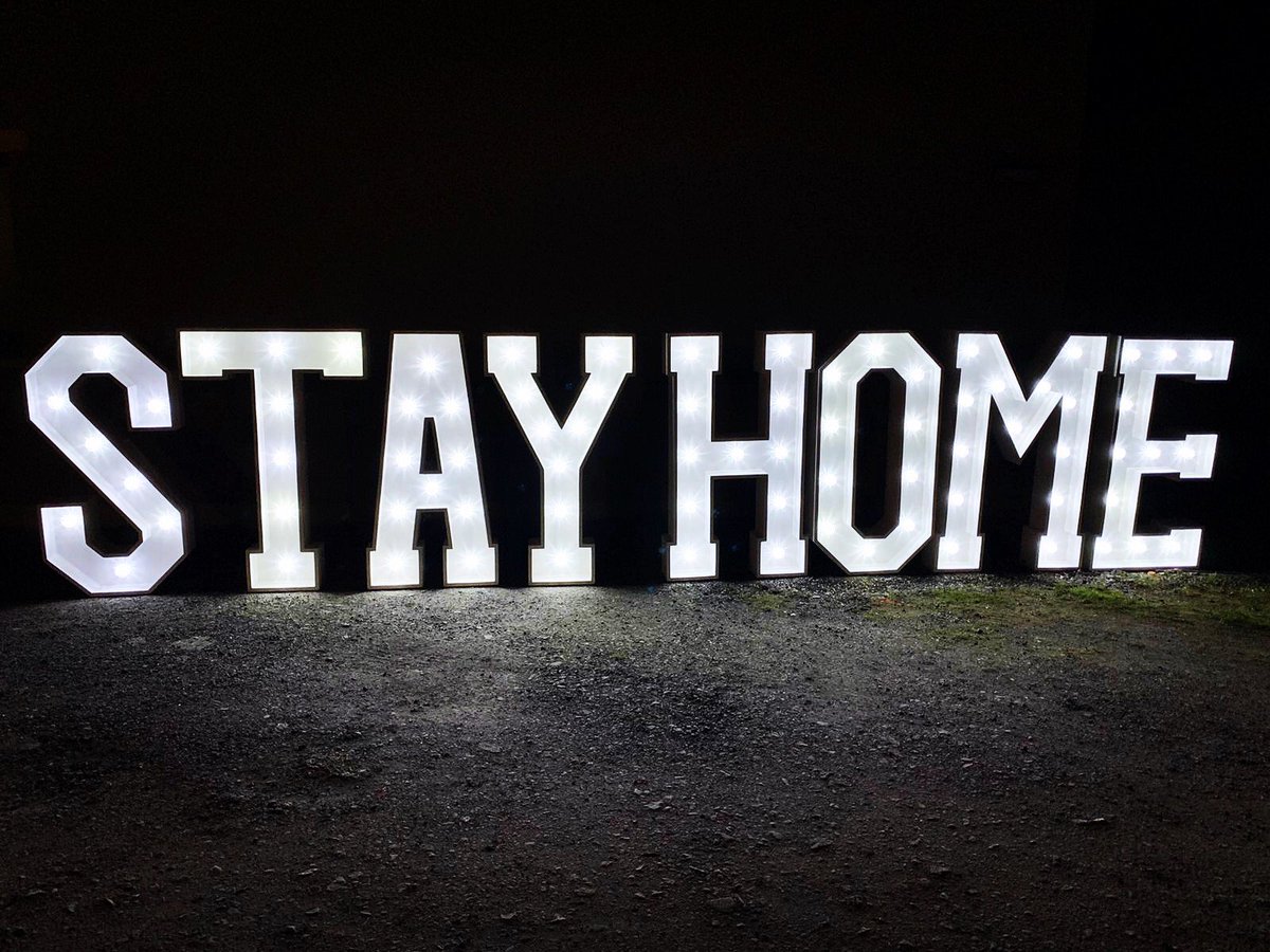 It’s time for us all to do our bit, for the health of people all over the world, please please #stayhome &amp; let those amazing #keyworkers do what they do best!🩺🩹
#stayhome #staysafe #nhs #covid19 #lightupletters #northwest #heretohelp #weddingplanning 
<a href="/antanddec/">antanddec</a> <a href="/nhswebsite/">nhswebsite</a>