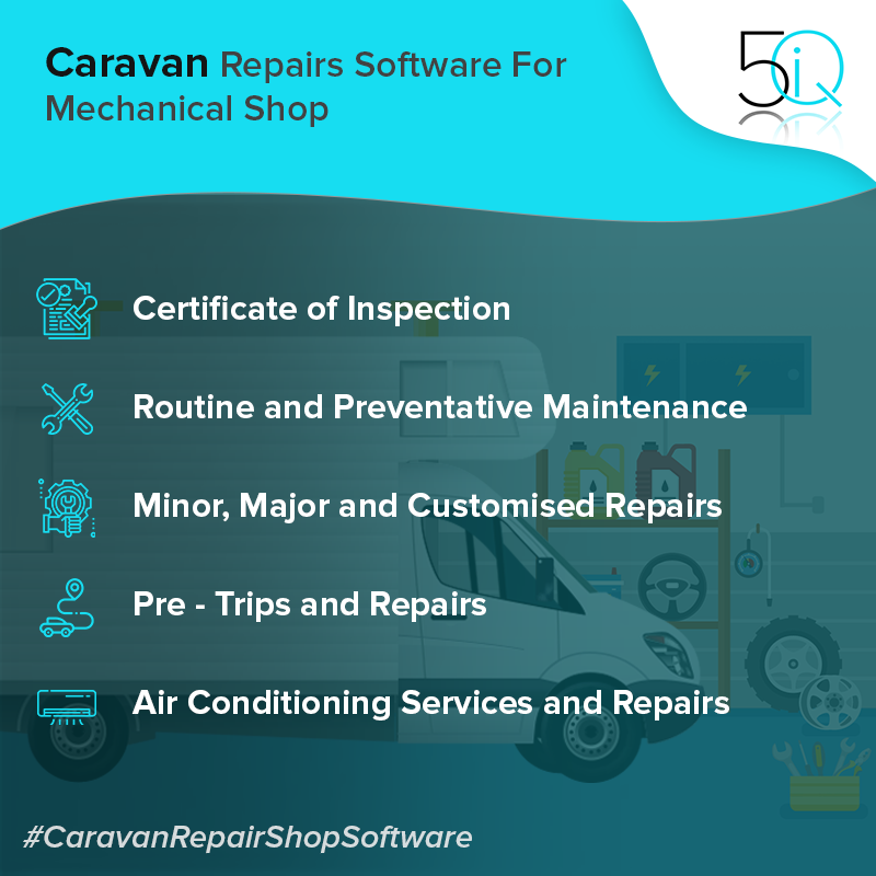 5iQ_Software's tweet photo. 5iQ offers an easy way to manage your caravan garage by providing mechanical workshop software. 5iQ is a perfect choice for your caravan repair workshop.
https://t.co/f0QH14jmmf
#CaravanRepairSoftware #AutomotiveIndustry #GarageManagement #GarageSoftware #WorkshopSoftware https://t.co/CdydwowIyF