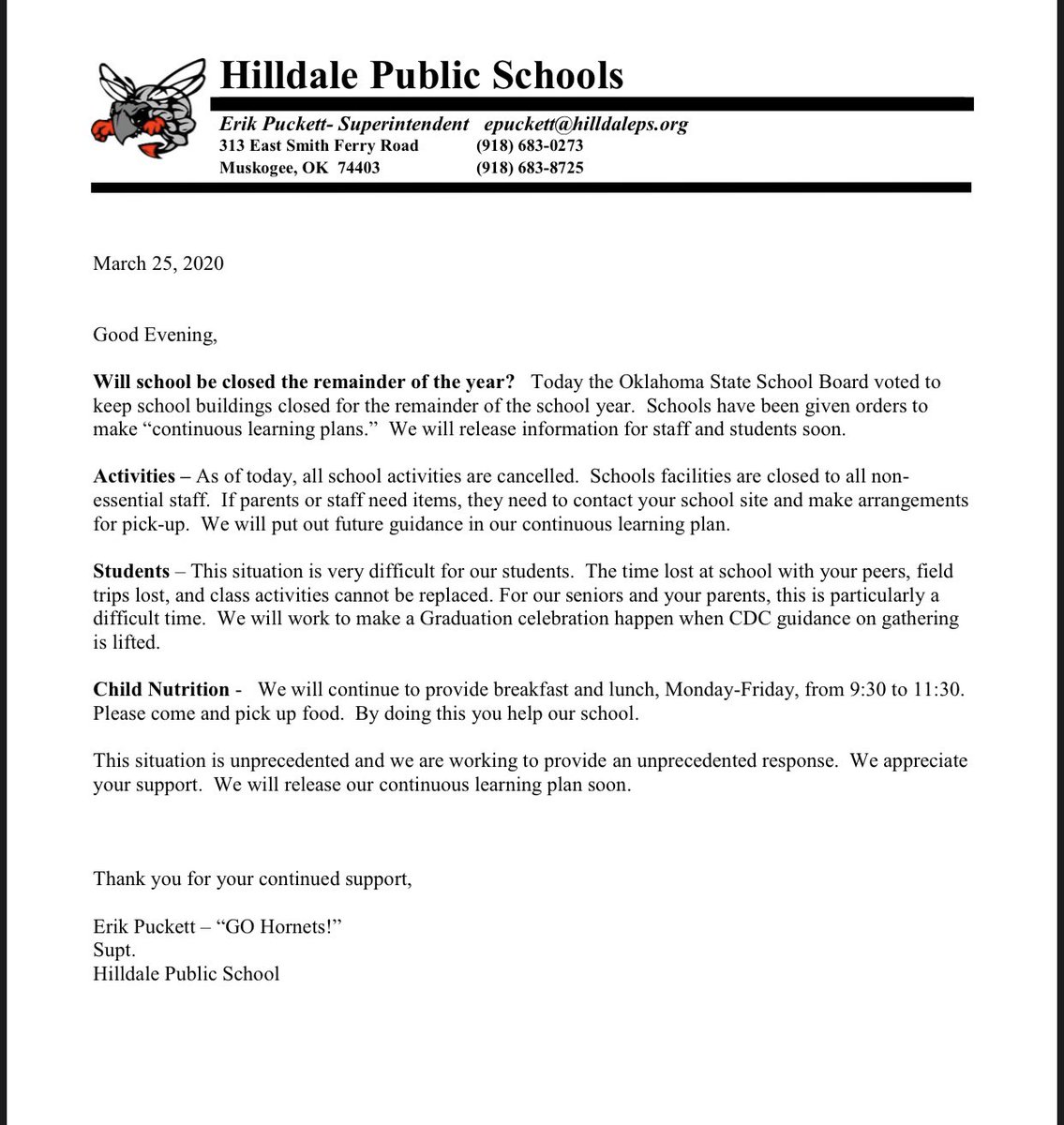 Hilldale Public Schools (@hilldalepublic) on Twitter photo 