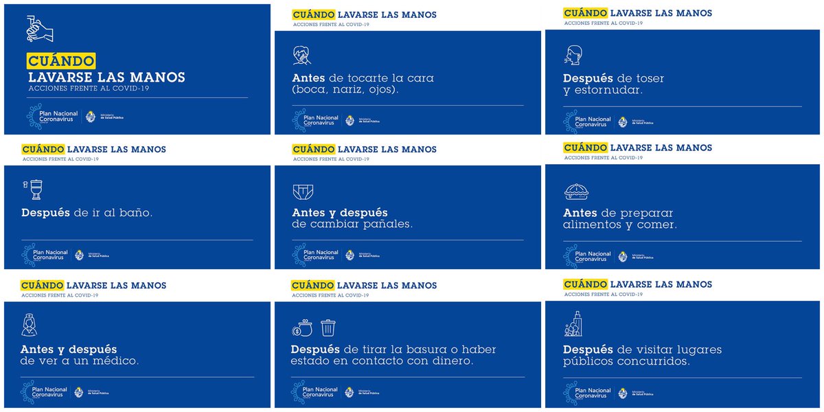amo_62florida's tweet photo. Cuando lavarte las manos? 
Estas son las recomendaciones del @MSPUruguay 👇🏻👇🏻

#NosCuidamosEntreTodos 
#QuedateEnCasa https://t.co/Dfci5MO9ds