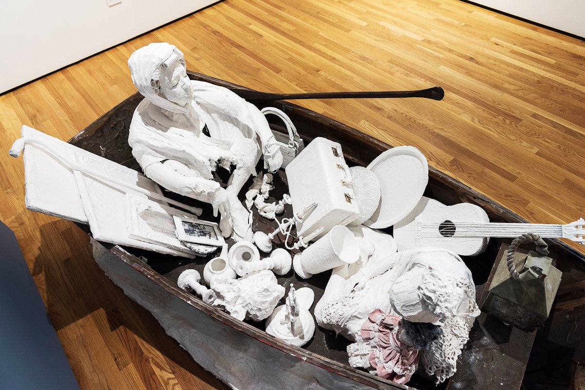 ADAMuseum's tweet photo. #CommonBonds is now an online exhibition! Find it here: https://t.co/NaLInxEtLN
Karon Davis (b. 1977, Reno, NV), Noah and his Ark, 2018. Mixed media sculpture. Collection of Beth Rudin DeWoody.
#Museumsfromhome https://t.co/wOorJ1c5Nr