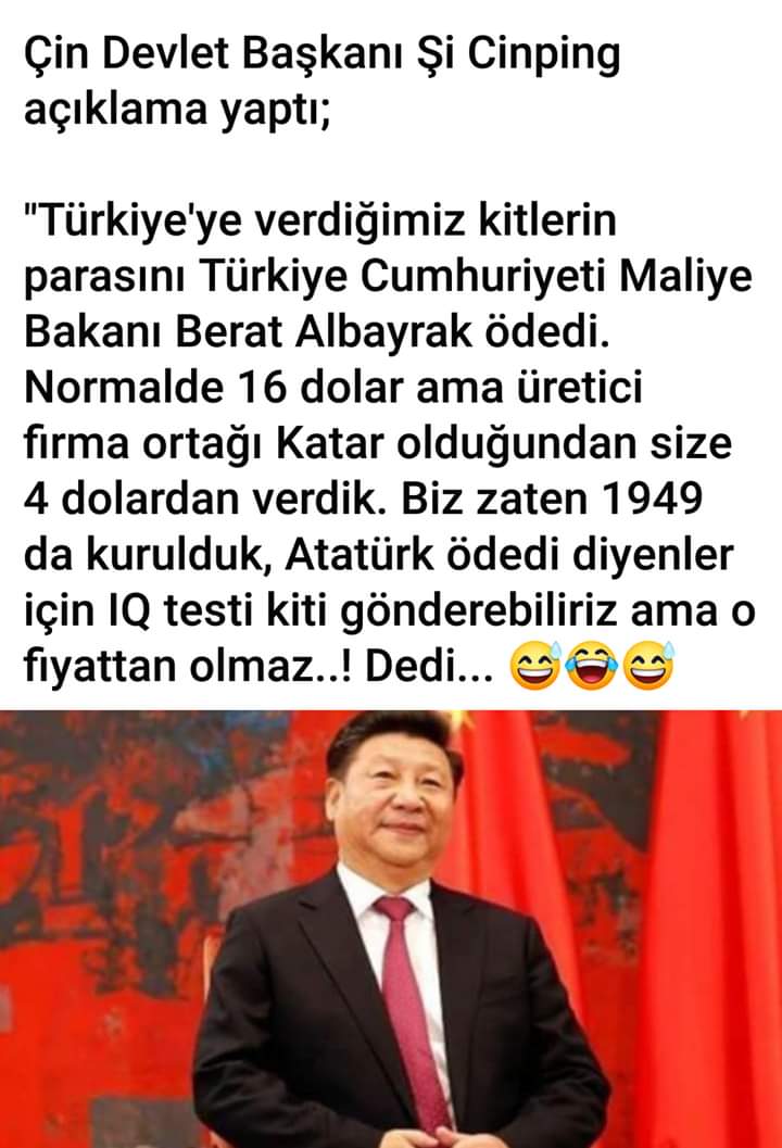 @korkmazyusuf58 @erayyyNihal @tozanbey @SultanHurrem24 @___ERTURK @Ottoman__58 @nermin_1461 @yusufkorkmaz58 @_mustafa_uzun_ @__REISCI__RT1 Gerçek angutlara Çin'den cevap geldi..