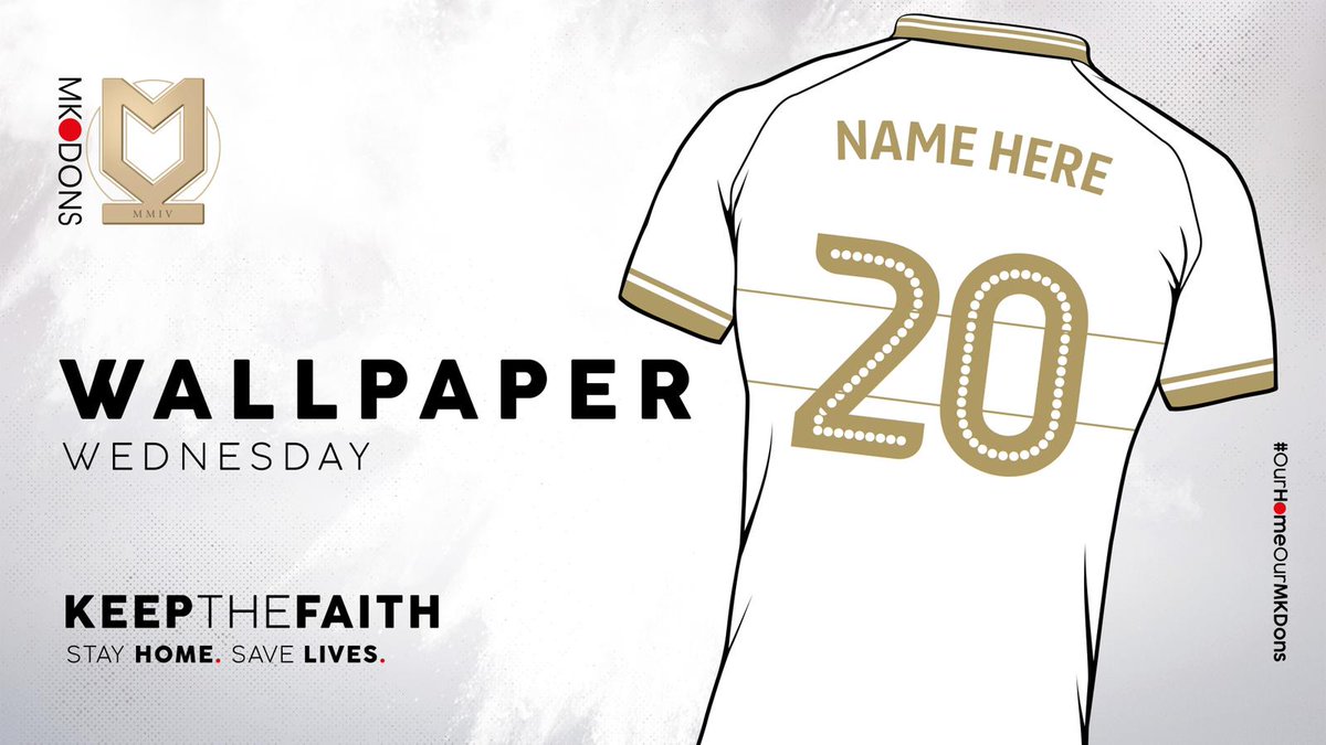 MKDonsFC's tweet photo. 📱It's #WallpaperWednesday 

Send us the below and we'll try our best to reply at some point today with your new wallpaper!

1. Name
2. Number
3. Home/Away/Third choice kit! https://t.co/NRtoL3Dz0g