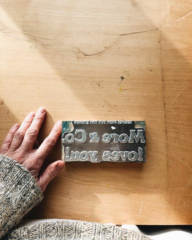 MORE &amp; CO. LOVES YOU! #letterpresslove -- ift.tt/2WJxQyr