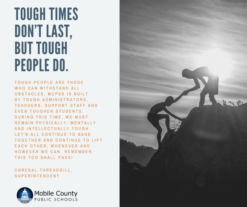 Chresal Threadgill (@threadgillmcpss) on Twitter photo Daily Motivation from Superintendent Threadgill...Remain Tough! <a href="/MobilePublicSch/">MobilePublicSchools</a> <a href="/BrackinsKesha/">Lakesha Brackins</a> @empowermcpss Daily Motivation from Superintendent Threadgill...Remain Tough! <a href="/MobilePublicSch/">MobilePublicSchools</a> <a href="/BrackinsKesha/">Lakesha Brackins</a> @empowermcpss