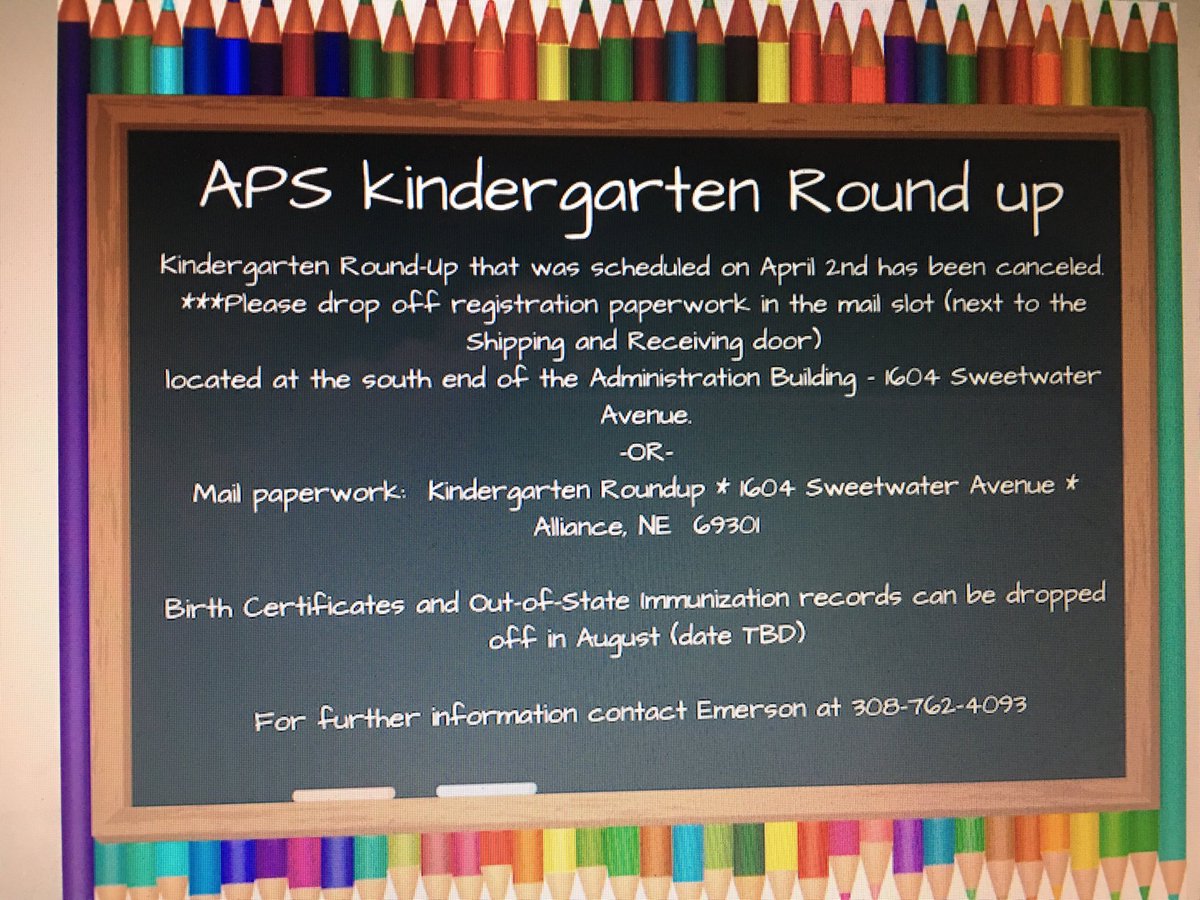 Parents of incoming Kindergarten students please take note.