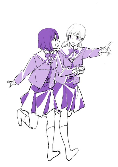 「モノクロ 紫」のTwitter画像/イラスト(古い順)