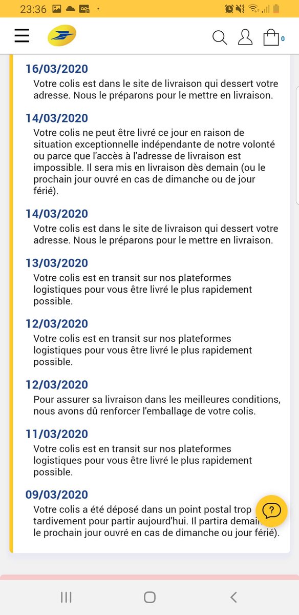 EvaK24's tweet photo. @LaPosteBusiness est-il possible d’avoir plus d’information sur le colis de mon copain qui aurait du arriver il y a 2 semaines? https://t.co/KN88MPai9F