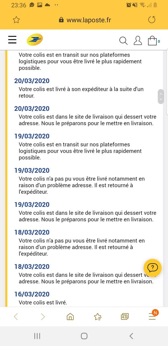 EvaK24's tweet photo. @LaPosteBusiness est-il possible d’avoir plus d’information sur le colis de mon copain qui aurait du arriver il y a 2 semaines? https://t.co/KN88MPai9F