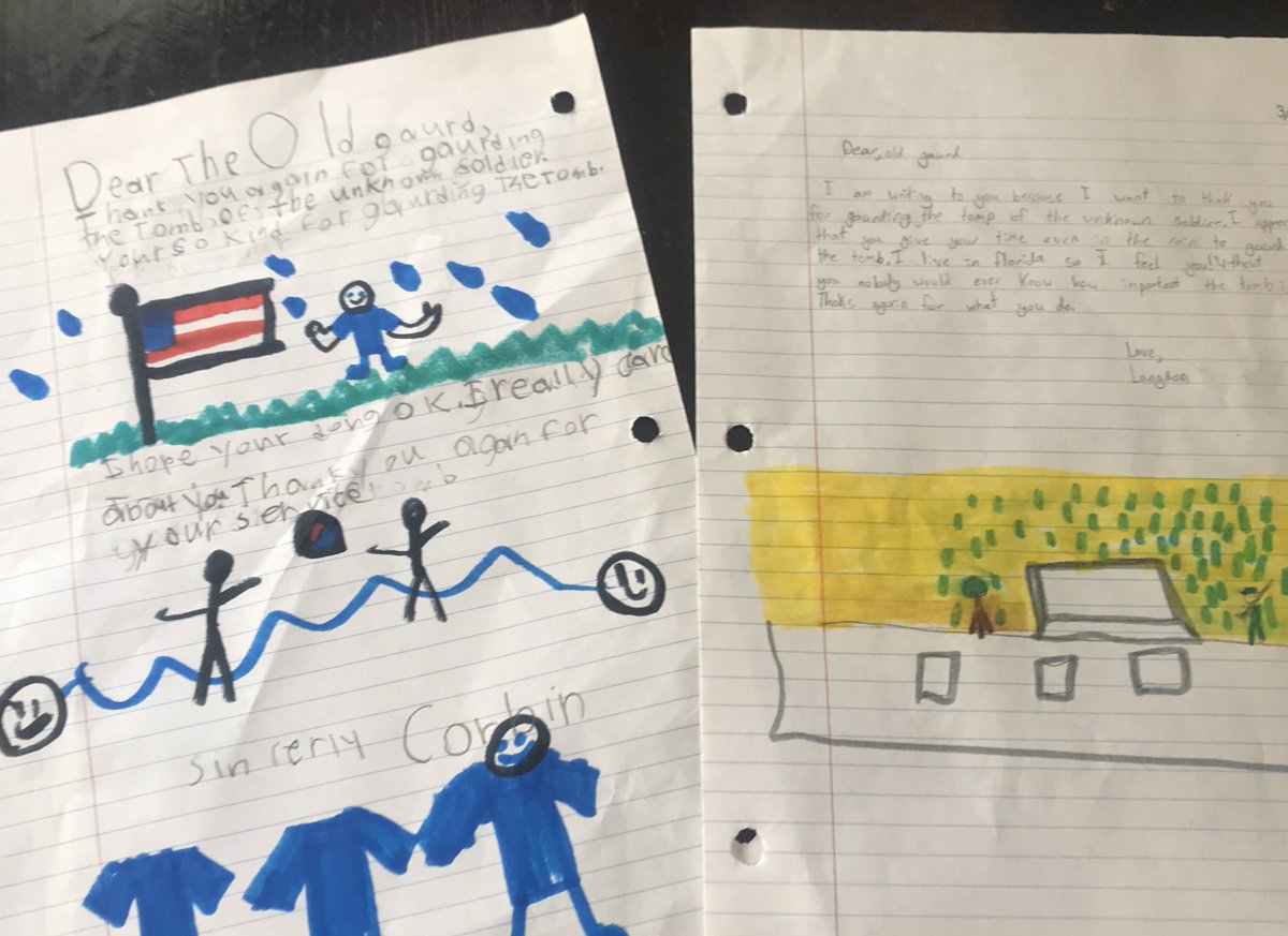 Day 3 of virtual trip to D.C. took the boys to Arlington. They found some important gravestones and wrote letters to the Old Guard. TU <a href="/USArmyOldGuard/">The Old Guard</a> for your service and <a href="/ArlingtonNatl/">Arlington National Cemetery</a> for honoring our military everyday! On to the spy museum...