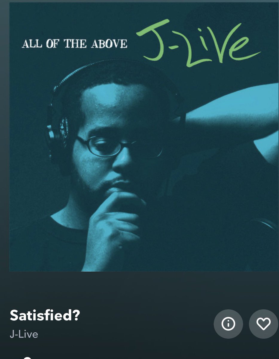 HRap_B's tweet image. Song of the day #HipHop #JLive #Satisfied #HipHopMusic 🎤🎧🎼💿 #HipHopCulture