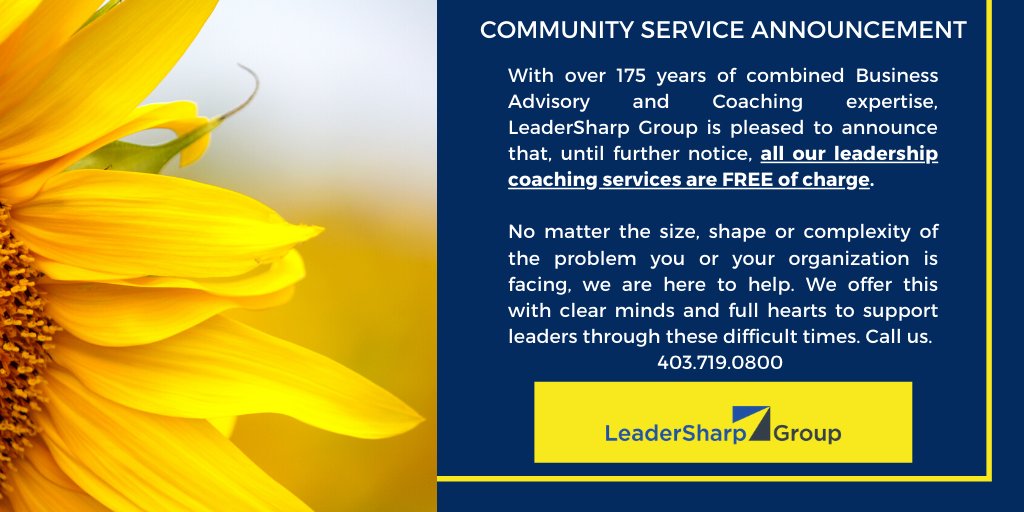 Lean into us, we're here to support you.  Our world class team of coaches based in Calgary is offering FREE COACHING SERVICES to help people &amp; businesses get through this difficult time. Please retweet, and spread the word <a href="/Country105_FM/">Country 105</a> <a href="/VirginRadioYYC/">Virgin Radio Calgary</a> #COVID19AB