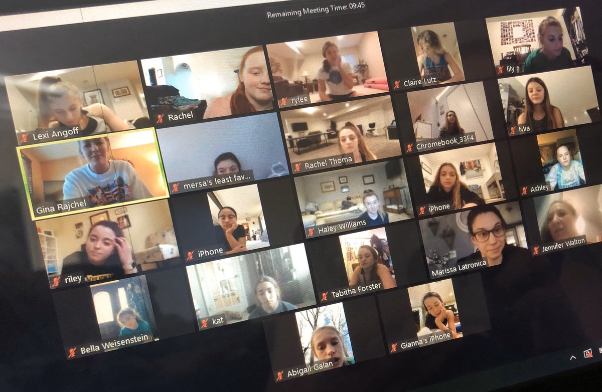 Great first virtual practice! We loved getting to see everyone again!💙 #g3fca2a