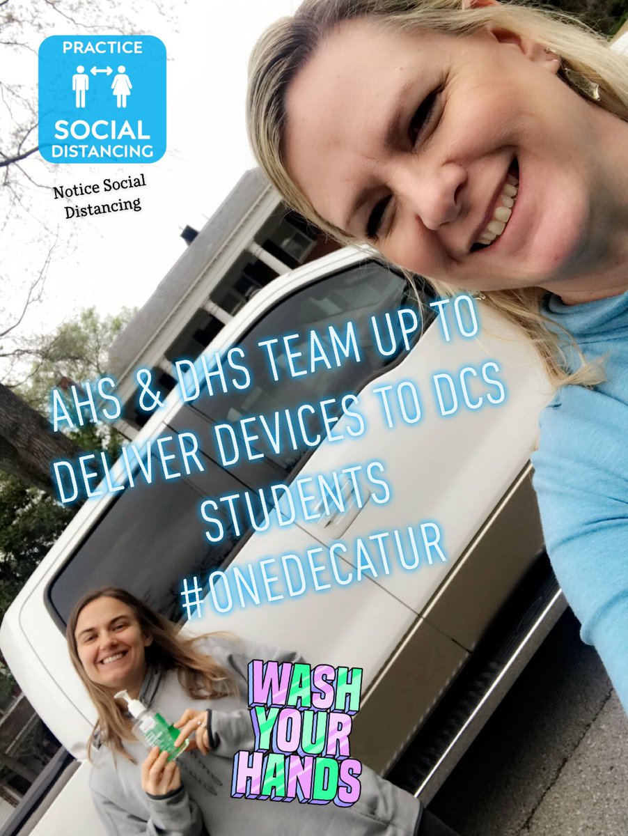 DHSRaiderPress's tweet image. DHS &amp;amp; AHS team up to deliver devices students #oneDecatur @DecaturDouglas