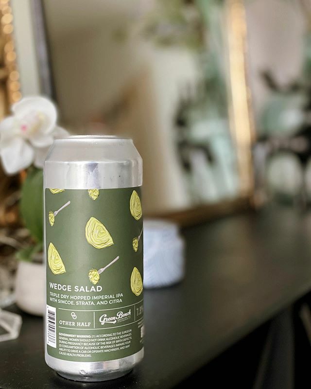 beertimez's tweet photo. Wedge Salad 🥬 • Triple Dry Hopped Imperial IPA w/ Simcoe, Strata, &amp; Citra • GB + OH @greenbenchbrewing • @otherhalfnyc 🤙🏽🍻😋 So Great! https://t.co/DbdZg8p6lb https://t.co/GX0XP9ETEG