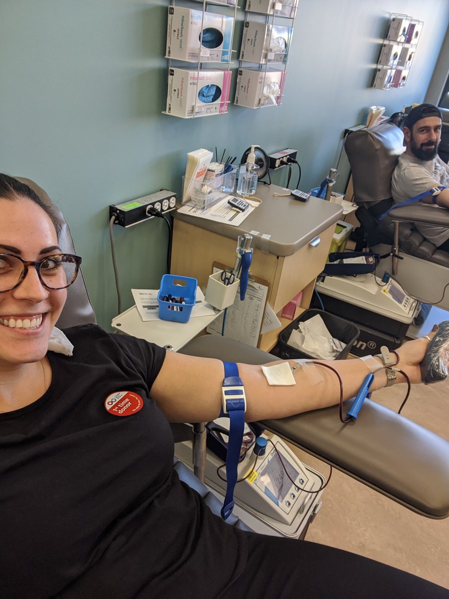 erindalessandro's tweet image. I want to thank all the front line healthcare and retail workers that are doing an amazing job! My partner and I want to #doourpart so today we donated blood and encourage you to do the same if you are able! @LifelineBurlON #COVID2019