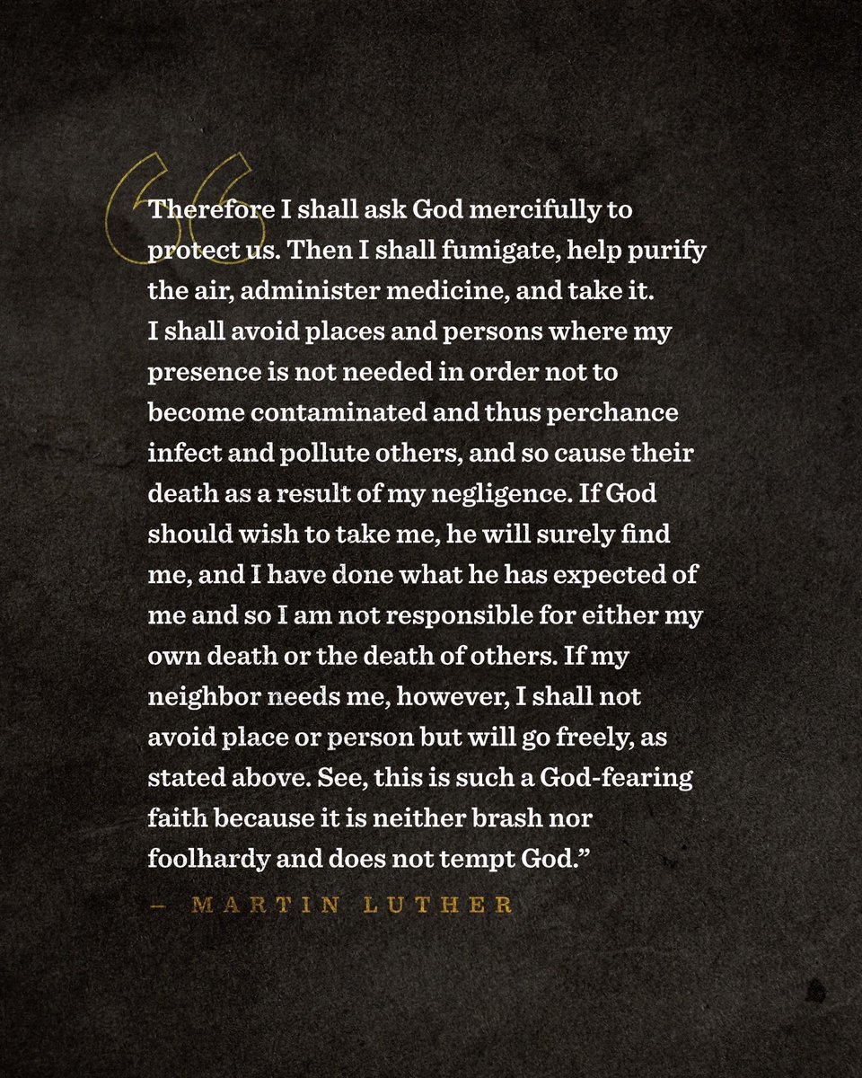 Martin Luther during the Bubonic Plague.