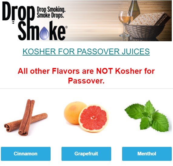 dropsmoke's tweet photo. Dropsmoke Kosher For Passover Juices Available now! #dropsmoke #vape #vaper #vapeon #kosher #eliquid - https://t.co/ICl45Axo6x https://t.co/RDsXPqwPaT