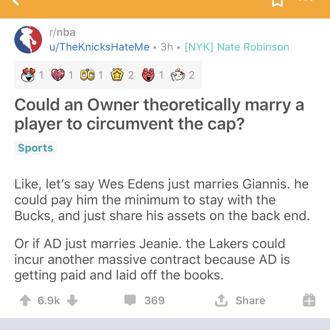 byDavidGardner's tweet photo. My friends over at @NBA_Reddit are having another normal one https://t.co/dwVFc3Liex