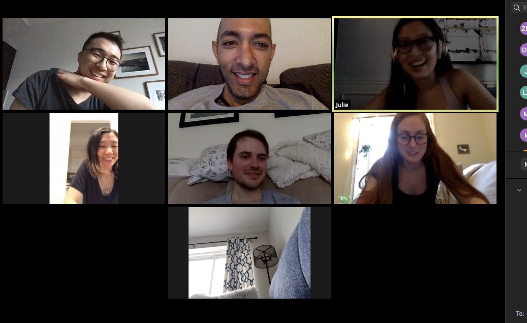 Zuhaib M. Mir, MD MSc (@zuhaibmir) on Twitter photo <a href="/QueensGenSurg/">Queen's General Surgery</a> resident hangout while #SocialDistancing for those of us not working tonight.
Sharing tips to eat well, exercise, and study while #flatteningthecurve #COVID19 #COVIDOntario #coronavirus <a href="/QueensPostgrad/">Queen's PGME</a> <a href="/CAGS_Residents/">CAGS Residents</a> <a href="/OAGS1/">OAGS</a> <a href="/QueensGenSurg/">Queen's General Surgery</a> resident hangout while #SocialDistancing for those of us not working tonight.
Sharing tips to eat well, exercise, and study while #flatteningthecurve #COVID19 #COVIDOntario #coronavirus <a href="/QueensPostgrad/">Queen's PGME</a> <a href="/CAGS_Residents/">CAGS Residents</a> <a href="/OAGS1/">OAGS</a>