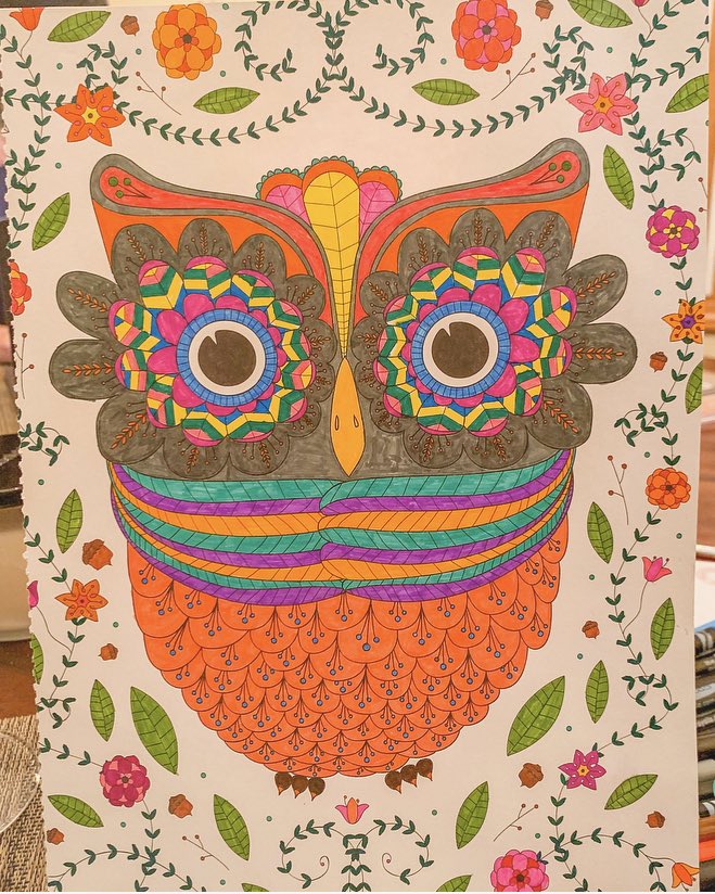 MissCatizone's tweet photo. Coloring has been a great way to pass the time and relax. I scanned and sent blank versions to my students so they can join in on the fun! #springbreak2020 https://t.co/GOL9Sbg3Zw