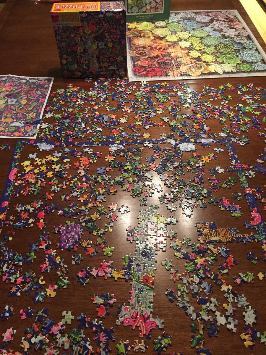 Past and present puzzles - rainy day antidotes.