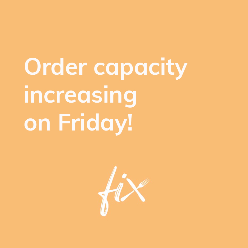 eat_fix's tweet photo. We've made some additional upgrades to the #EatFIX fulfillment center and that means our order capacity is increasing! Order now for THIS FRIDAY delivery and next-day delivery in full force next week 👏👏

ℹ️: https://t.co/nL3T5oNadx https://t.co/qAB4YSFXIn