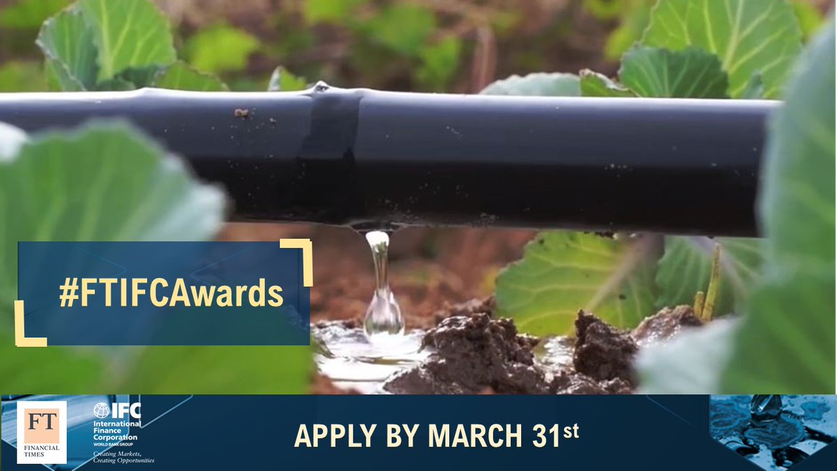 WorldBankMENA's tweet photo. For the last 15 years, #FTIFCAwards 💫 has rewarded transformational private sector solutions in sustainable food &amp; water💧, education 👩🏾‍🎓 and health. 

Share your story - apply by March 31st here 👉🏽 https://t.co/35y6jyAUoz @ftlive https://t.co/YcdbdeUYUg