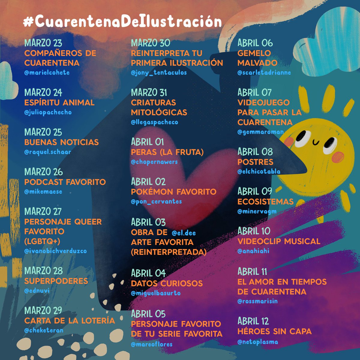 escomic's tweet photo. #Convocatoria #Ilustración 
21 ilustradores mexicanos convocan para que esta cuarentena sea especial y que cada día tengamos ilustraciones con un tema que nos motiven una alegría.

Chequen la programación para que puedan participar si son ilustradores o están iniciandosé. https://t.co/6aRjCsqAxI