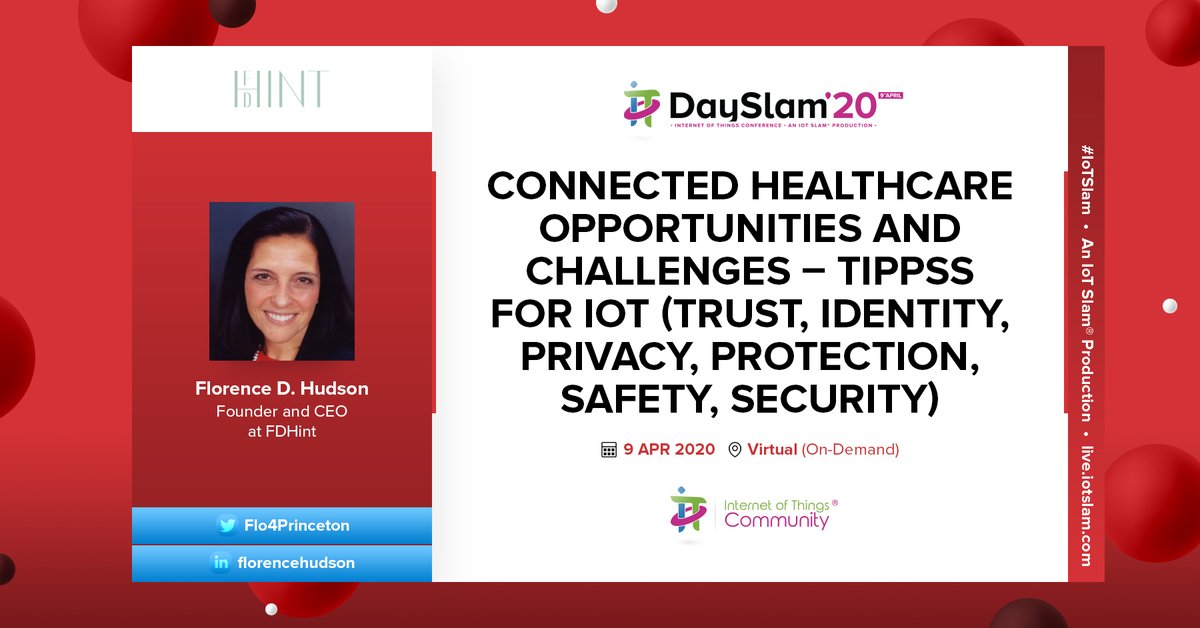 IoTchannel's tweet image. Learn about #TIPPSS at the @IoTSlam IoT Day Slam 2020 ONLINE conference, April 9th! Join us FREE World IoT Day; Use this link to register yourself and please share with your IoT Community - eventbrite.co.uk/e/iot-day-slam… #IoTCommunity #IoT #IoTDay #IoTSecurity #SPTIoTCoE c.c @Dipto