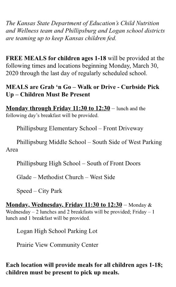 MrsYzar's tweet photo. Important information about Grab ‘n Go Meals for the children of our area...

#workingtogether #meettheneed https://t.co/ssZogPEWlj