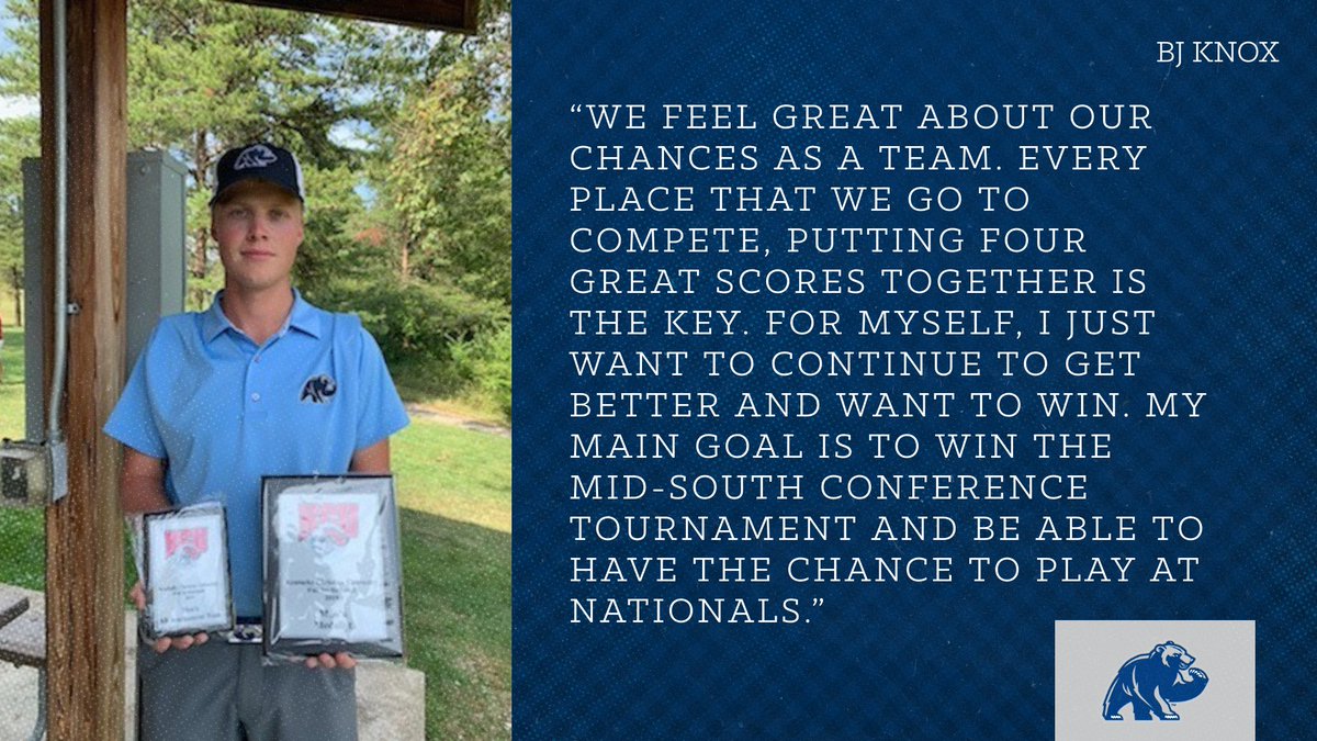 Shawnee State's <a href="/Bjknox12/">bjknox</a> has made a big impact in a short amount of time with the <a href="/SSUMensGolf/">SSU Bears Golf</a> program.

More on the former <a href="/MCHSRoyals1/">Mason County High School</a> grad and <a href="/RoyalsAth1etics/">Mason Co. Athletics</a> golf standout below!

ssubears.com/article/4015.p…