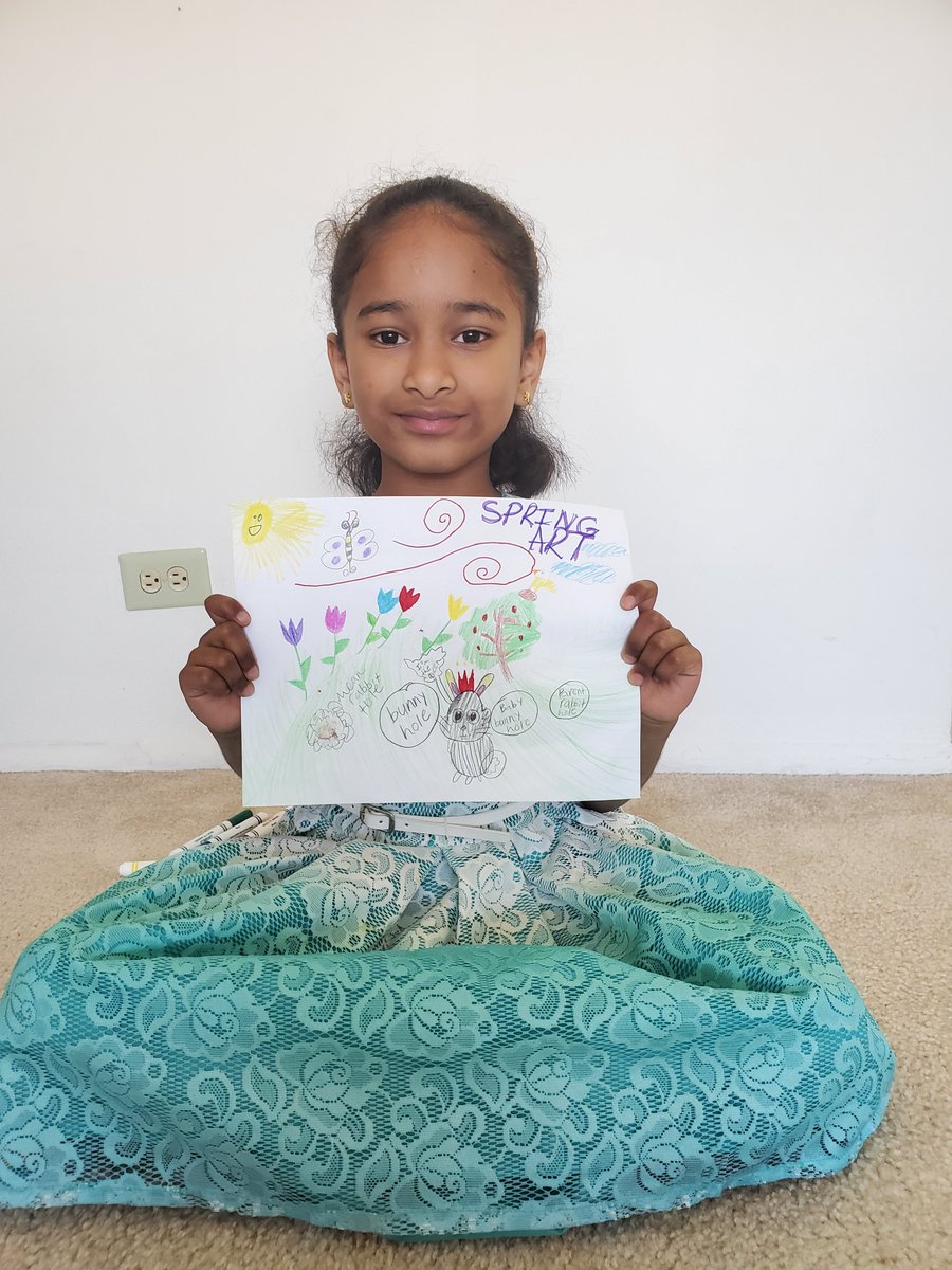 Thank you Gaatri for this beautiful spring art on Art Spirit Day! <a href="/arborviewptc/">arborviewptc</a> <a href="/ArborViewSchool/">Arbor View School</a>