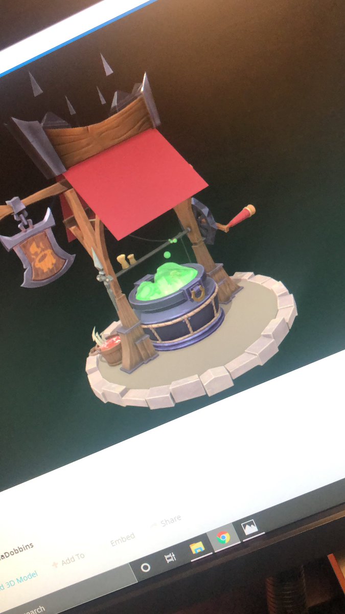 PDobbins's tweet photo. Final project is almost done. Been working on this for a month. I have been getting more confident with my stylized 3D art! #stylizedart #stylizedprop https://t.co/ANzCNrP7Yl