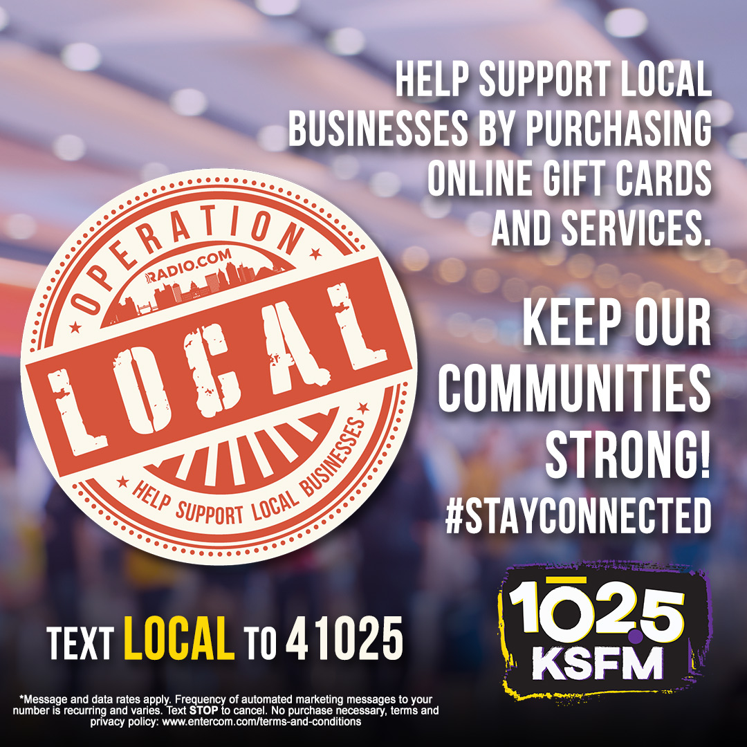 1025KSFM's tweet image. In the mood for takeout tonight? Head over to ksfm.com/stayconnected and check out a list of local businesses that are still offering takeout, curbside, delivery, and other services! #stayconnected #operationlocal