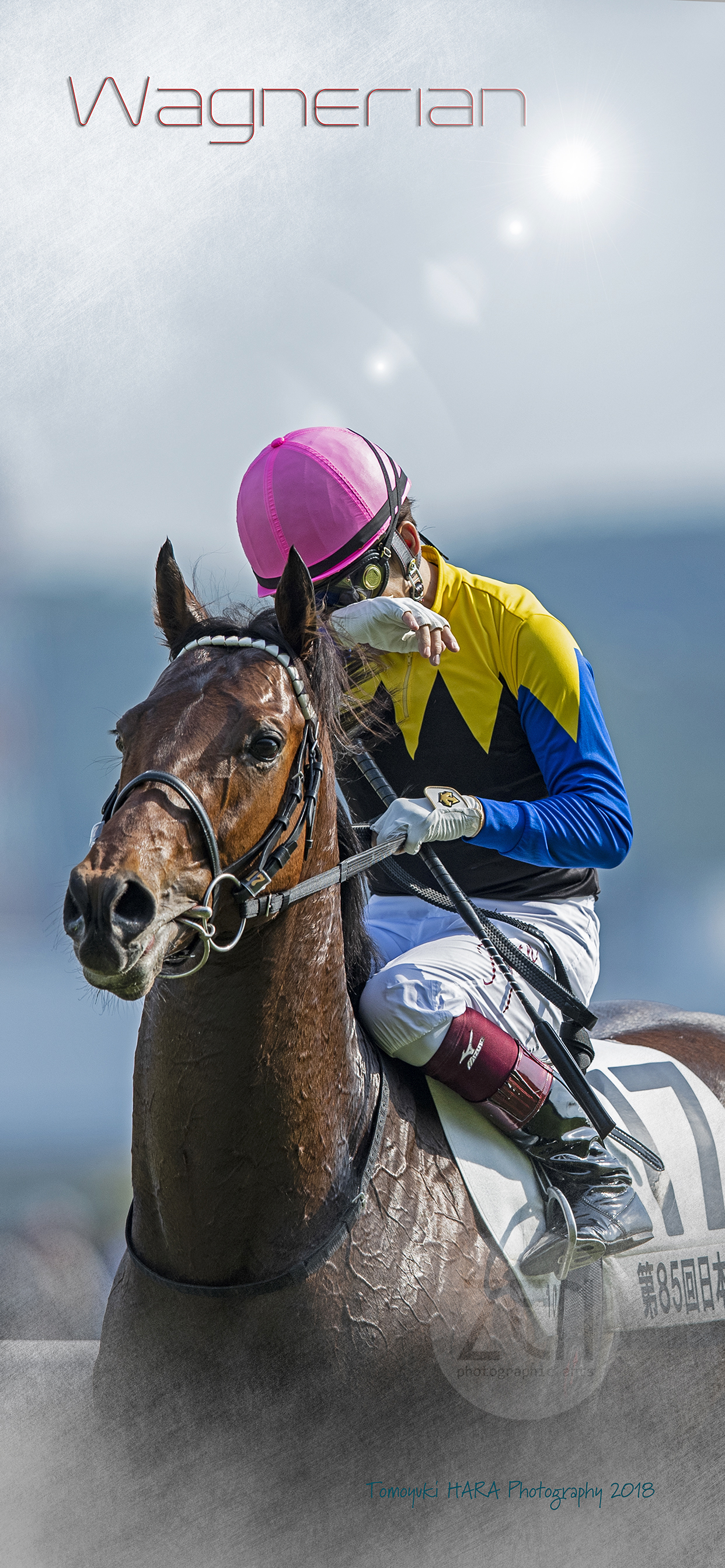 原カメ コロナに負けるな 非力ながら突然 競馬を盛り上げる 企画をやってみよう リクエストにお応えして ワグネリアン2 携帯用壁紙 I Phone用 を作成しました フォロー リツイートで壁紙持って行ってください 2枚目は使い方見本です