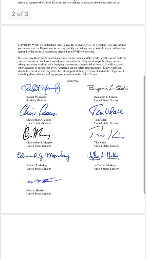 Jonathan_Du_'s tweet photo. Thank you @BobMenendezNJ @ChrisCoons @CoryBooker @BenCardinforMD @ChrisMurphyCT @EdMarkey @SenatorTomUdall @timkaine @SenJeffMerkley #stuckinperu https://t.co/DVCRoQKAIb