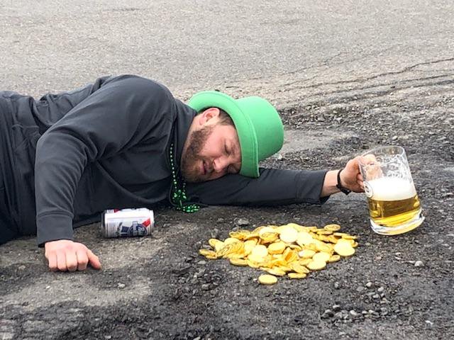 miroadssuck's tweet photo. Happy belated #StPatricksDay! #potholes #fixtheroads #michiganroadssuck #PureMichigan #Michigan https://t.co/Pug2NkuIvF